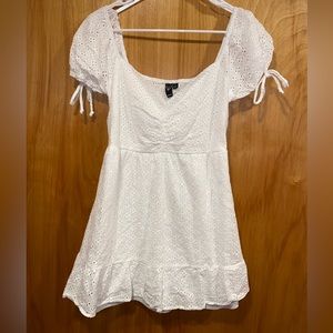 Windsor Weekend Brunch Eyelet Skater Dress, Size M